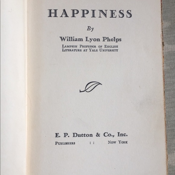 Book Antiquarian 1927 Happiness by William Phelps - Picture 5 of 7